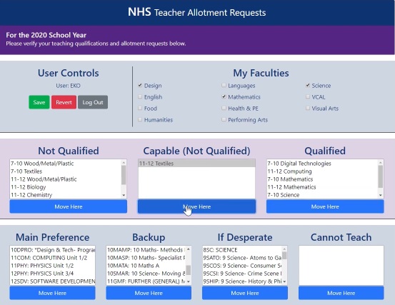 NHS Allotment Requests